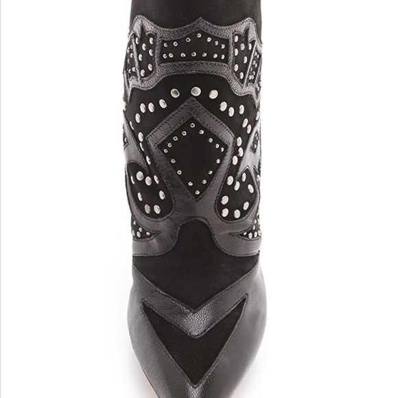 Alice + Olivia Denby Embellished Booties sz: 36 - Picture 3 of 8